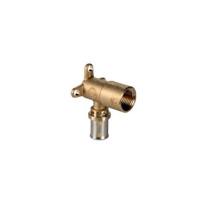 RACCORDO A GOMITO FILETTATO FEMMINA - GAS c/staffa