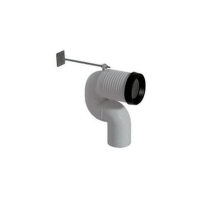 CURVA WC REGOLABILE PER SCARICO A PAVIMENTO